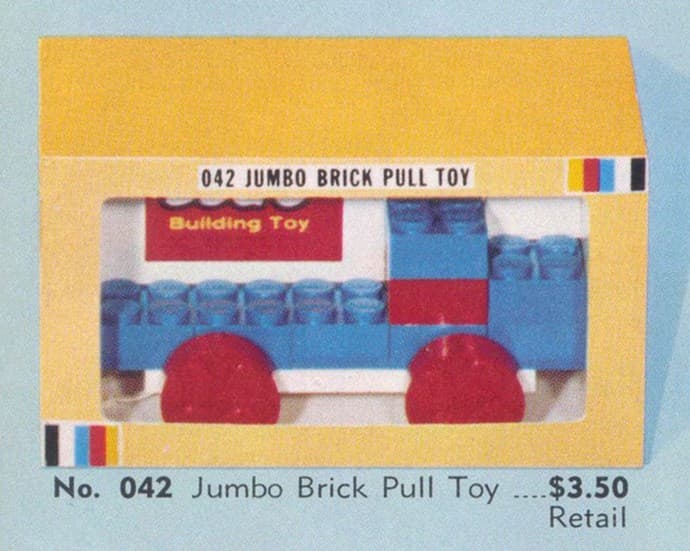 Jumbo Brick Pull Toy LEGO set (#042-1)
