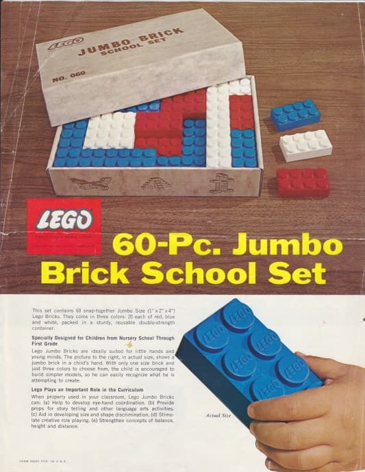 Jumbo Brick School Set LEGO set (#060-3)
