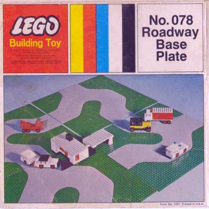 Roadway Base Plate LEGO set (#078-1)