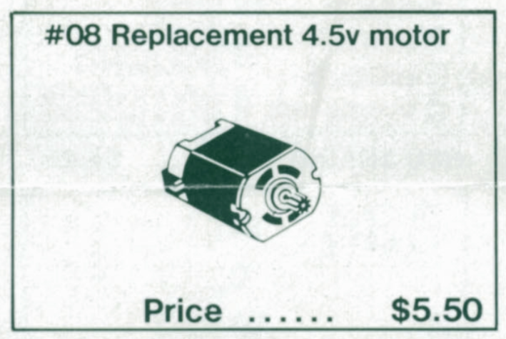 4.5V Replacement Motor LEGO set (#08-1)