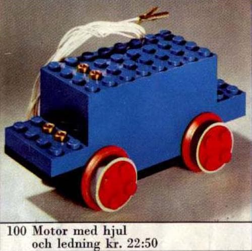 4.5V Motor with Wheels (Small Version) LEGO set (#100-1)