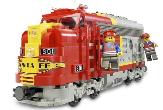 Santa Fe Super Chief LEGO set (#10020-1)