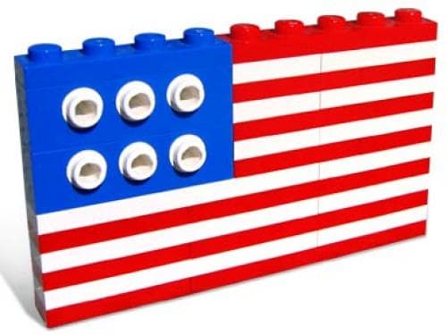 American Flag LEGO set (#10042-1)