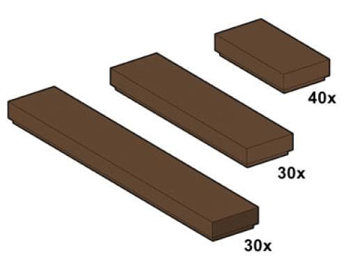 Brown Tiles LEGO set (#10046-1)