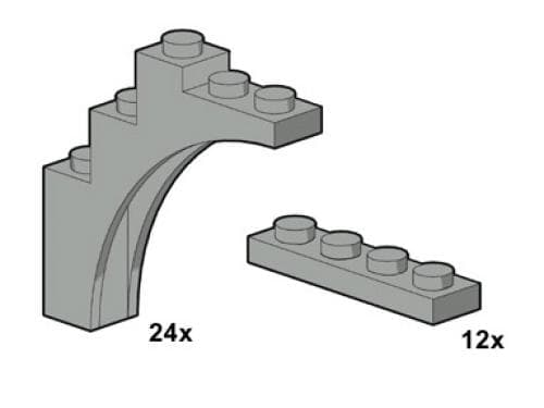 Light Gray Arches LEGO set (#10047-1)