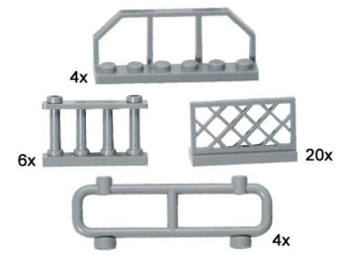 Gray Fences LEGO set (#10050-1)