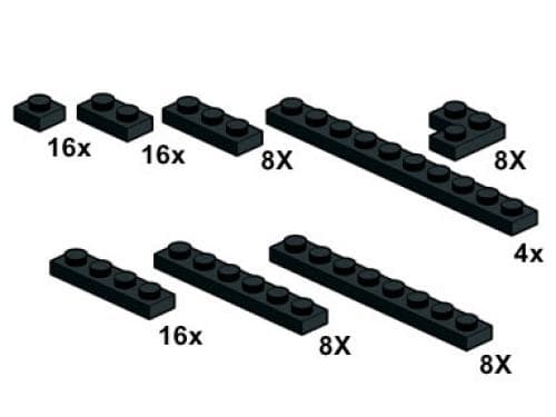 Black Plates 1 x n LEGO set (#10061-1)