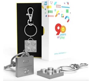 90 Years of Play Metal Key Chain LEGO Key Chain set (#100871-1, 2022)