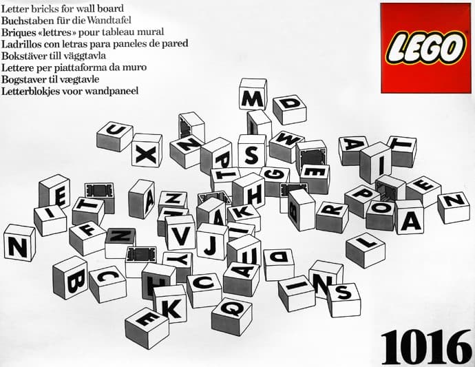 Letter Bricks for Wall Board LEGO set (#1016-1)