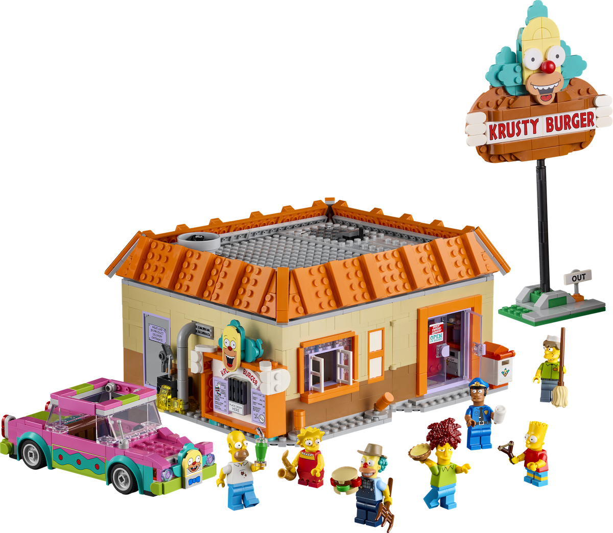 The Simpsons: Krusty Burger LEGO set (#10352-1)