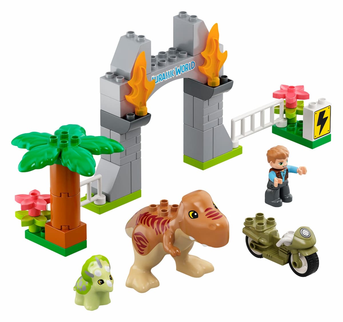 T. rex and Triceratops Dinosaur Breakout LEGO set (#10939-1)