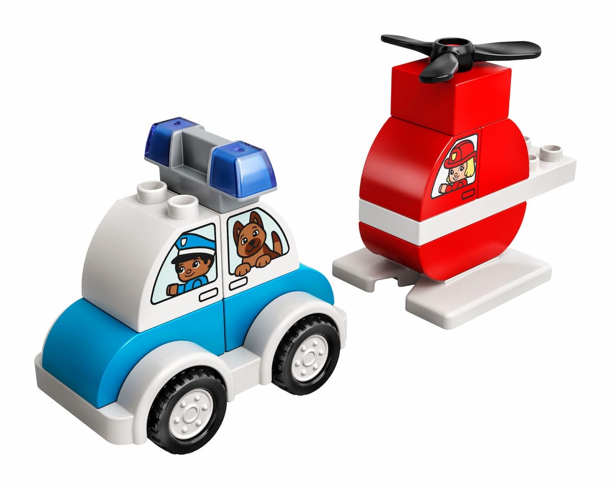 Fire Helicopter & Police Car LEGO set (#10957-1)