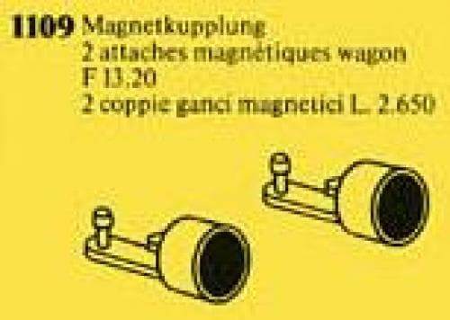 Magnetic Couplings for Railway Car LEGO set (#1109-1)
