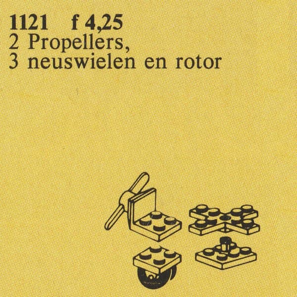 Propellers, Wheels and Rotor Unit LEGO set (#1121-1)