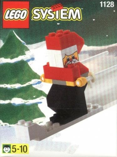 Santa on Skis LEGO set (#1128-1)