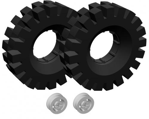 Tires (42 mm) and Hubs LEGO set (#1131-1)