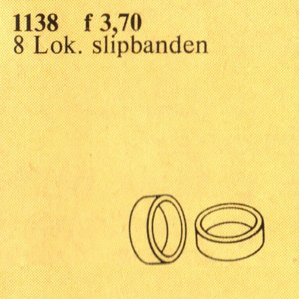 Replacement Rubber Wheel Treads for Trains LEGO set (#1138-1)