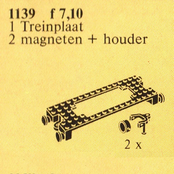 Motor-Mount Plate with Magnetic Couplers LEGO set (#1139-1)