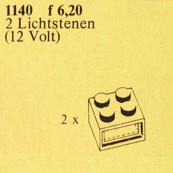 12V Light Bricks LEGO set (#1140-1)