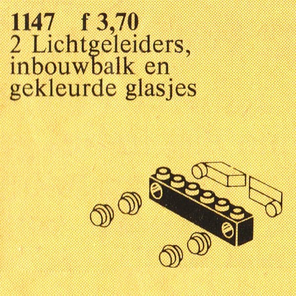 Light Prisms & Holder, Red/Yellow Light Covers LEGO set (#1147-1)