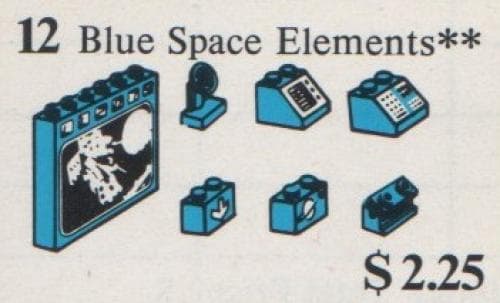 Blue Space Elements LEGO set (#12-1)