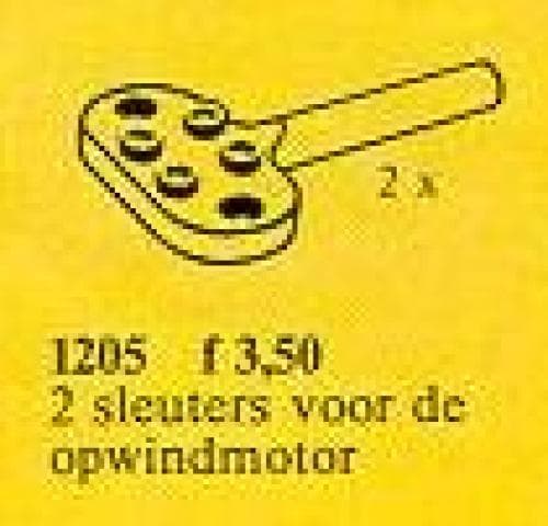 Keys for Wind-Up Motor LEGO set (#1205-1, 1982)