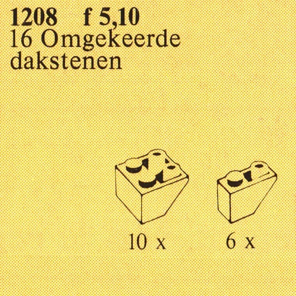 Inverted Slope Bricks, Assorted, Red LEGO set (#1208-1)