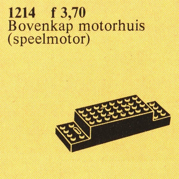Upper Part of Motorhome for 4.5V/12V Trainmotor LEGO set (#1214-1)