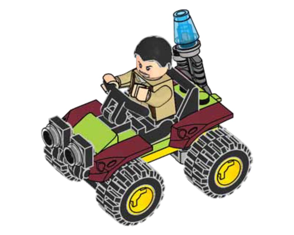 Vic Hoskins with Buggy LEGO set (#122009-1)