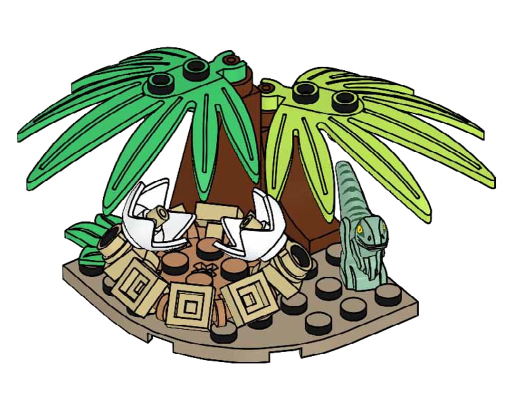 Raptor and Nest LEGO set (#122221-1)