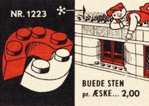 2 x 2 & 2 x 4 Curved Bricks LEGO set (#1223-2)