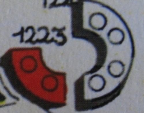 2 x 2 Curved Bricks LEGO set (#1223-3)