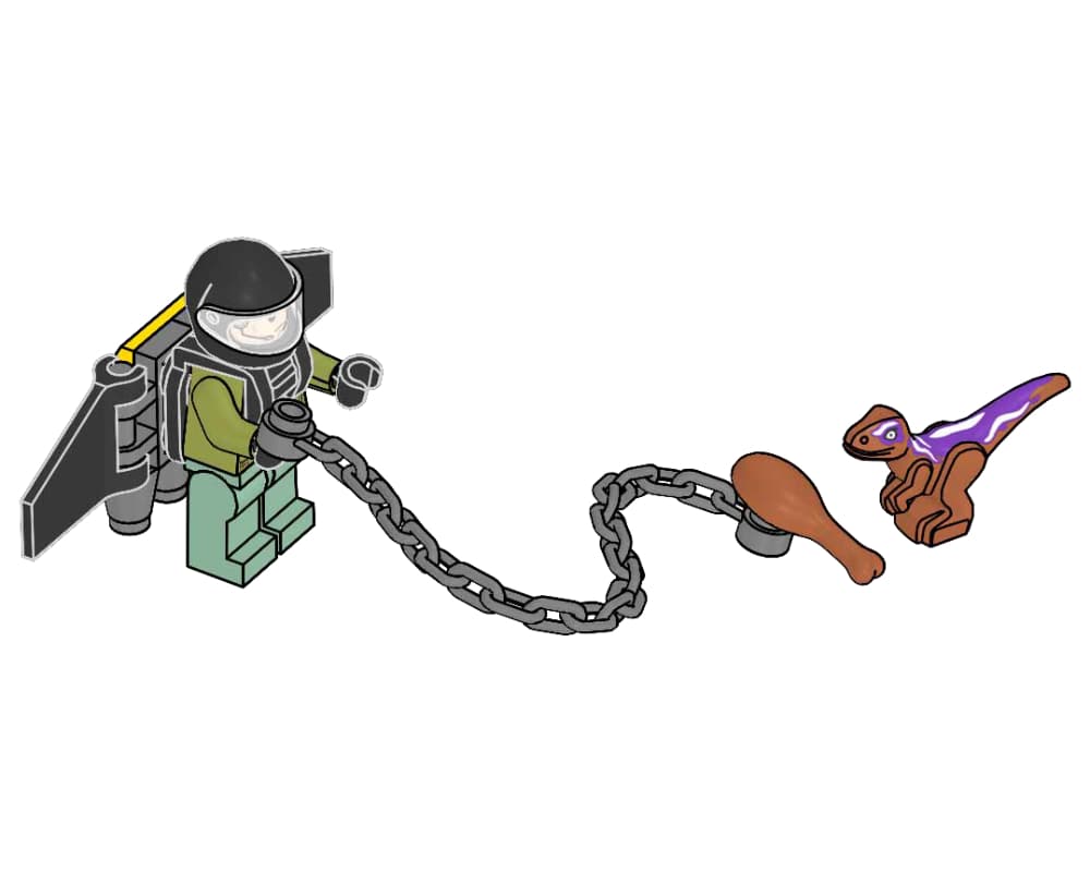 Wildlife Guard and Raptor LEGO set (#122332-1)