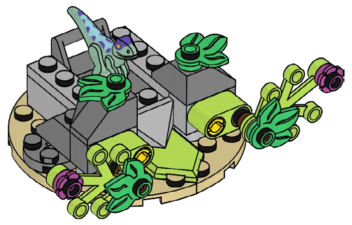 Raptor and Hideout LEGO set (#122406-1)