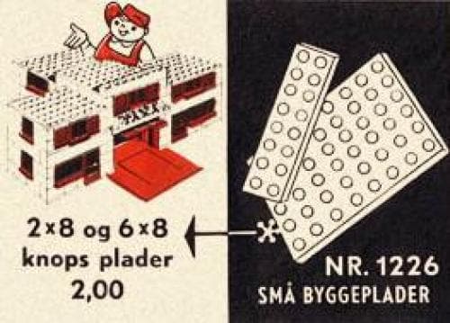 6 x 8 & 2 x 8 Plates LEGO set (#1226-2)
