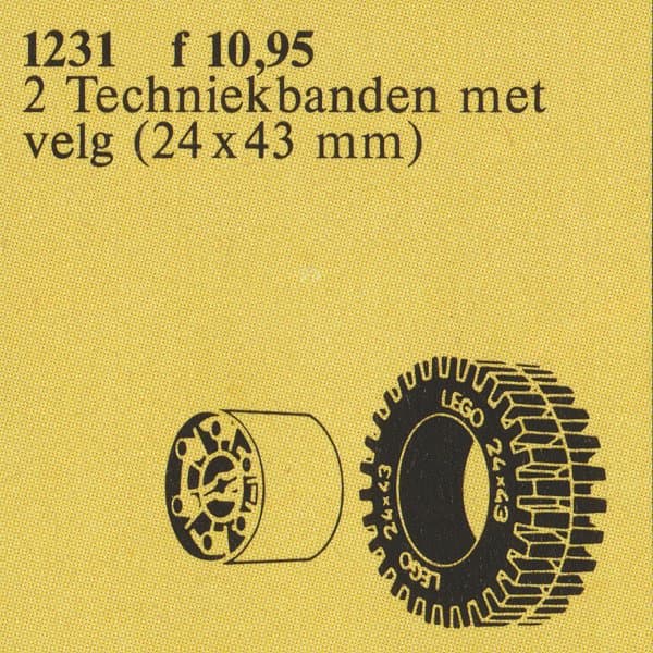 X-Large Tires & Hubs LEGO set (#1231-1)