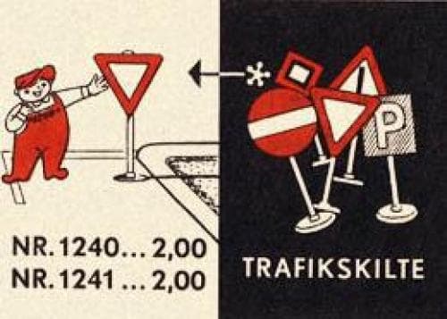 8 Road Signs LEGO set (#1241-2)