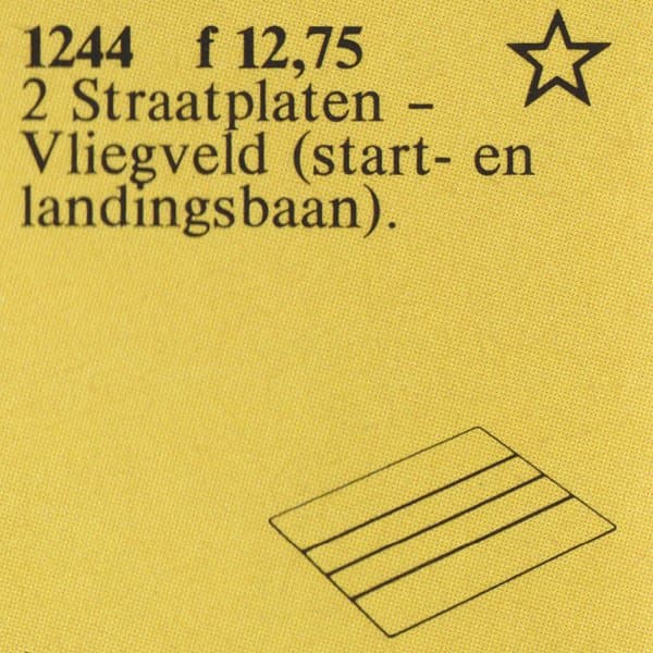 Runway Plates LEGO set (#1244-1, 1986)