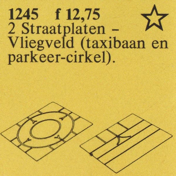 T- and Intersection Plates LEGO set (#1245-1, 1986)
