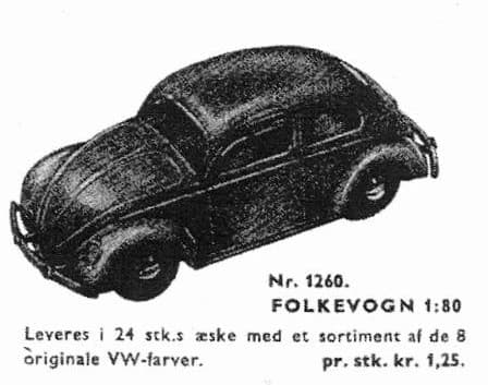 1:87 Twenty Four Models LEGO set (#1260-2, 1957)