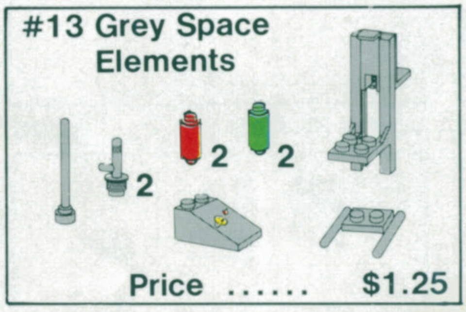 Gray Space Elements LEGO set (#13-1)