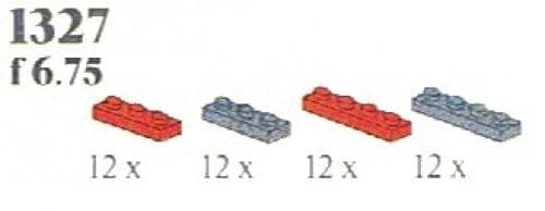 Red/Black Plates LEGO set (#1327-1)
