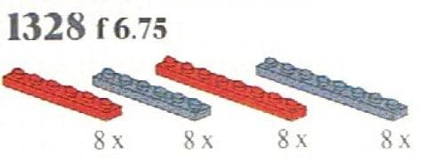 Red/Black Plates LEGO Service Packs set (#1328-1, 1985)