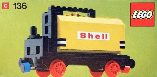 Tanker Wagon (Shell) LEGO set (#136-1)