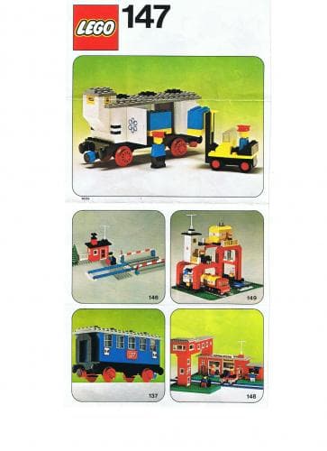 Refrigerated Car with Forklift LEGO set (#147-1)