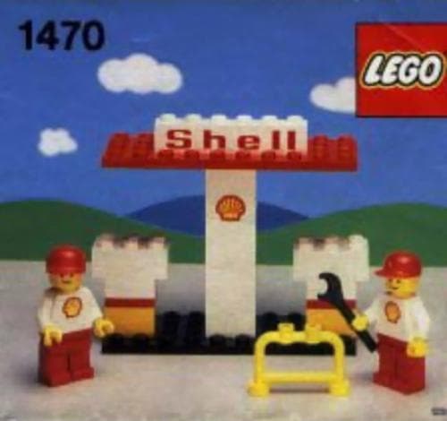 Shell Station LEGO set (#1470-1, 1987)