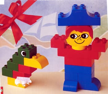Sailor and Parrot LEGO set (#1483-1, 1991)