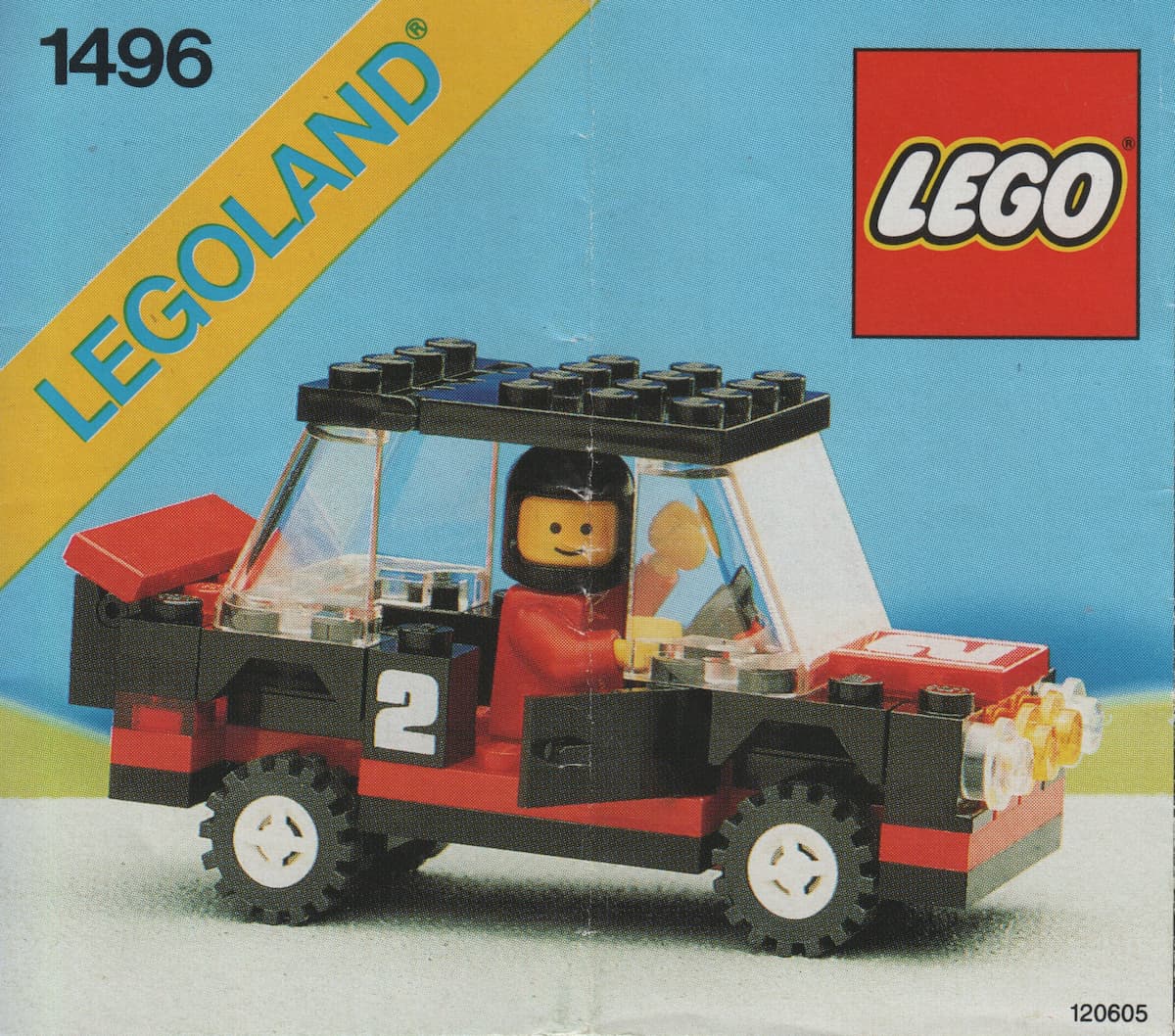 Rally Car LEGO set (#1496-1, 1987)