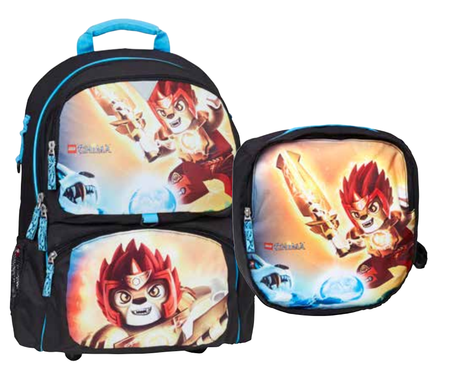 Legends of Chima Fire and Ice Backpack with Gym Bag LEGO Bags, Totes, & Luggage set (#15281-1, 2015)