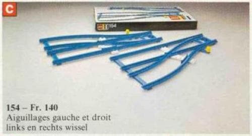Switch Track - 1 Right and 1 Left LEGO set (#154-1)